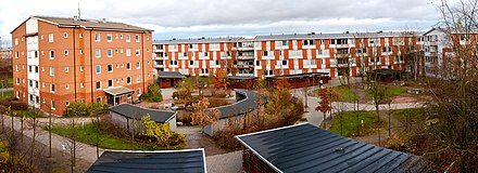 The Delphi residential area, located in the northern part of Lund, is one of the large student housing complexes run by AF Bostäder.
