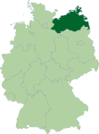 Karte Mecklenburg-Vorpommern, Deutschland