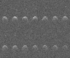 Quatorze images radar de Dydimos et de sa lune, Dimorphos (au dessus), photographié par le radiotélescope d'Arecibo les 23, 24 et 26 novembre 2003.
