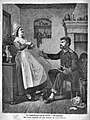 Die Gartenlaube (1873) b 012.jpg Der Landwehrmann und die Picarde – sehr angenehm! Nach seinem Oelgemälde auf Holz gezeichnet von Paul Bürde