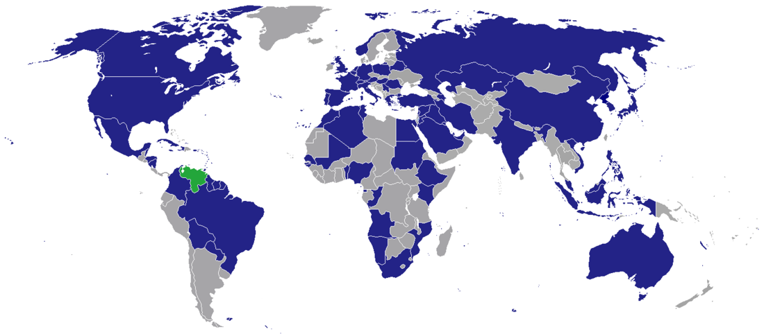 Représentations diplomatiques du Venezuela