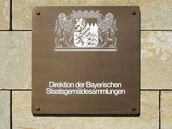Direktion der Bayerischen Staatsgemäldesammlungen - Schild.JPG