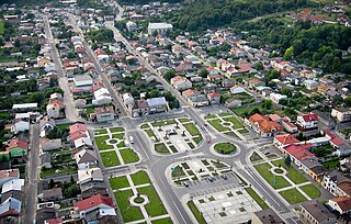 Działoszyn Place in Łódź, Poland