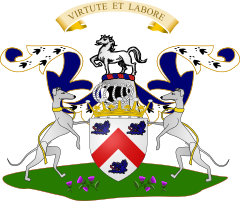 Earl of Dundonald's Coat of arms.[10]