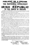 Opprørerne proklamerte opprettelsen av en irsk republikk for 100 år siden denne uken