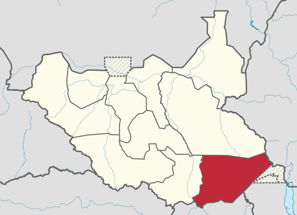 Eastern Equatoria in South Sudan.svg