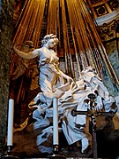 Éxtasis de Santa Teresa (1647-1651), de Gianlorenzo Bernini, iglesia de Santa María de la Victoria, Roma.