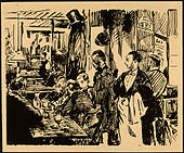 Lithographie von Manet