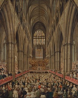 Interior View of Westminster Abbey on the Commemoration of Handel, Taken from the Manager's Box, Edward Edwards, ca. 1790. Yale Center for British Art Edward Edwards - Interior View of Westminster Abbey on the Commemoration of Handel, Taken from the Manager's Box - Google Art Project.jpg