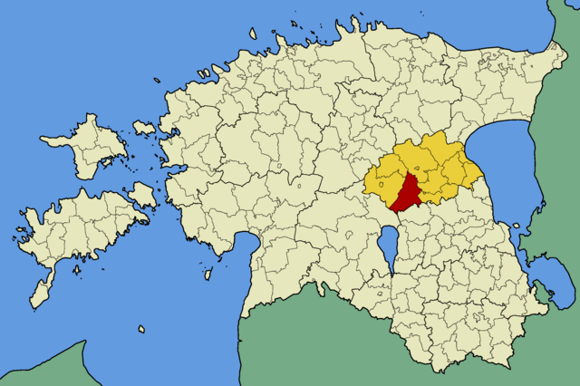 Harta comunei Puurmani în cadrul Estoniei