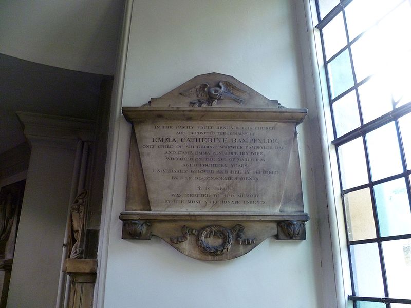 File:Emma Catherine Bampfylde plaque St. Marylebone Parish Church.jpg