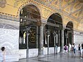 Bysantinska kolonner av Hagia Sofia, Istanbul.