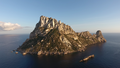 Es Vedrà viewed from a drone