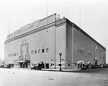 Außenansicht des Olympischen Auditoriums in Los Angeles, ca. 1920-1929 (CHS-35279) .jpg