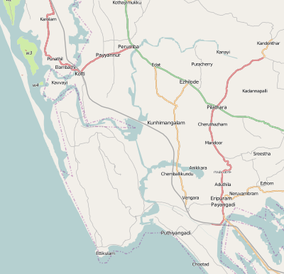 Location map India Ezhimala