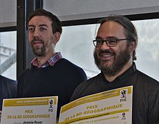 Fabien Grolleau et Jérémie Royer, lauréats du prix de la BD géographique.