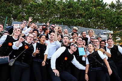 Le Bagad Cap Caval remporte les épreuves en pipe band et l'épreuve lorientaise du Championnat national des bagadoù 2018.