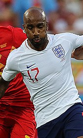 Delph playing for England at the 2018 FIFA World Cup Fabian Delph 2018-06-28 1.jpg