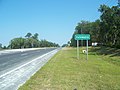 Looking west along US 27 from the southern end of Fellowship