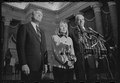 First Lady Hillary Clinton, Speaker of the House Tom Foley, and House Majority Leader Richard Gephardt speak at a press conference at the U.S. Capitol.tif