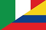 Thumbnail for File:Flag of Italy and Colombia.jpg