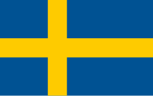 The flag of Sweden