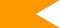 Bandiera arancione del Touring club italiano - nastrino per uniforme ordinaria