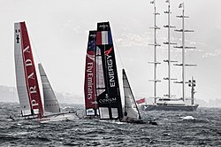 Fleet Racing with Maltese Falcon in the background (7070289697).jpg