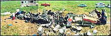 Wreckage of Continental Express Flight 2574