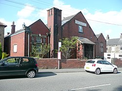 Mantan drill hall, bekas Luka Lane, Golcar - geograph.org.inggris - 4029914.jpg