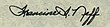Signature de Francine Irving Neff