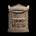 * Nomination Funerary urn shaped as a temple, inscribed A HOSTILIUS NESTOR AUGUST. 1st century CE. Marble. Courtesy of Musée des beaux-arts de Lyon. -- Rama 11:32, 16 June 2011 (UTC) * Promotion Good quality. --Thunderflash 11:30, 16 June 2011 (UTC)