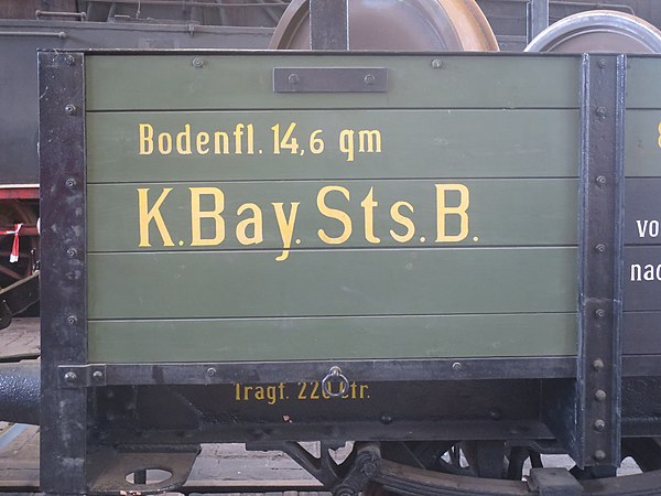 Owner's inscription on a goods wagon