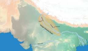 Area depicting the Ganges-Yamuna Doab.