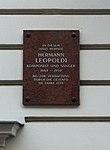 Hermann Leopoldi - memorial plaque