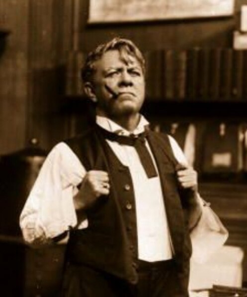 Fawcett in the play The Great John Ganton, 1909