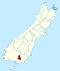 Gore district in the South Island