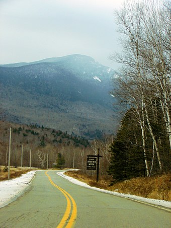 Old Speck Mountain seen from the bottom of Grafton Notch
