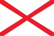 Icelandic Army Regimental Standard of the 19th century Gunnfani.svg