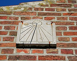 Sundial in Havré, Belgium.