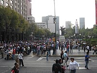 Head of march from the teachers' college to the Zocalo