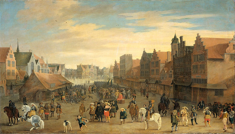 File:Het afdanken der waardgelders door prins Maurits op de Neude te Utrecht, 31 juli 1618 (Joost Cornelisz. Droochsloot, 1625).jpg