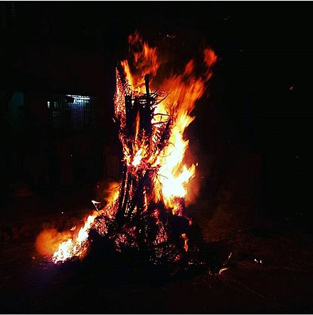 Kama Dahanam or Holi Bonfire