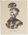 Homo sapiens - hoofd en schouders - Sultan Mahmud, Ottomaans - 1700-1880 - Print - Iconographia Zoologica - Special Collections University of Amsterdam - UBA01 IZ19400003.tif