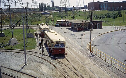 New TTC streetcar turning at Long Branch Loop 