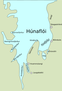 Die Buchten von Húnaflói und die Gemeinden in Húnavatnssýsla
