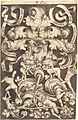 51/A : Israhel van Meckenem, Ornament Panel with Flowers and Eight Wild Folk, ca. 1495, engraving on paper, Vienna, Albertina Museum*