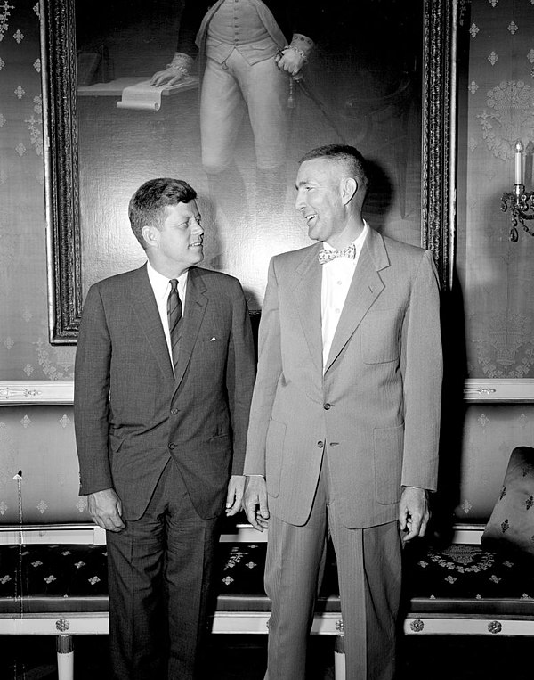 Udall with John F. Kennedy at the White House, May 18, 1961