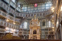 Inside the Church of Peace in Jawor, plans A.v. Sabisch, built by carpenter A. Gamper, painting probably G. Flegel, 1654-56 Jawor3.jpg