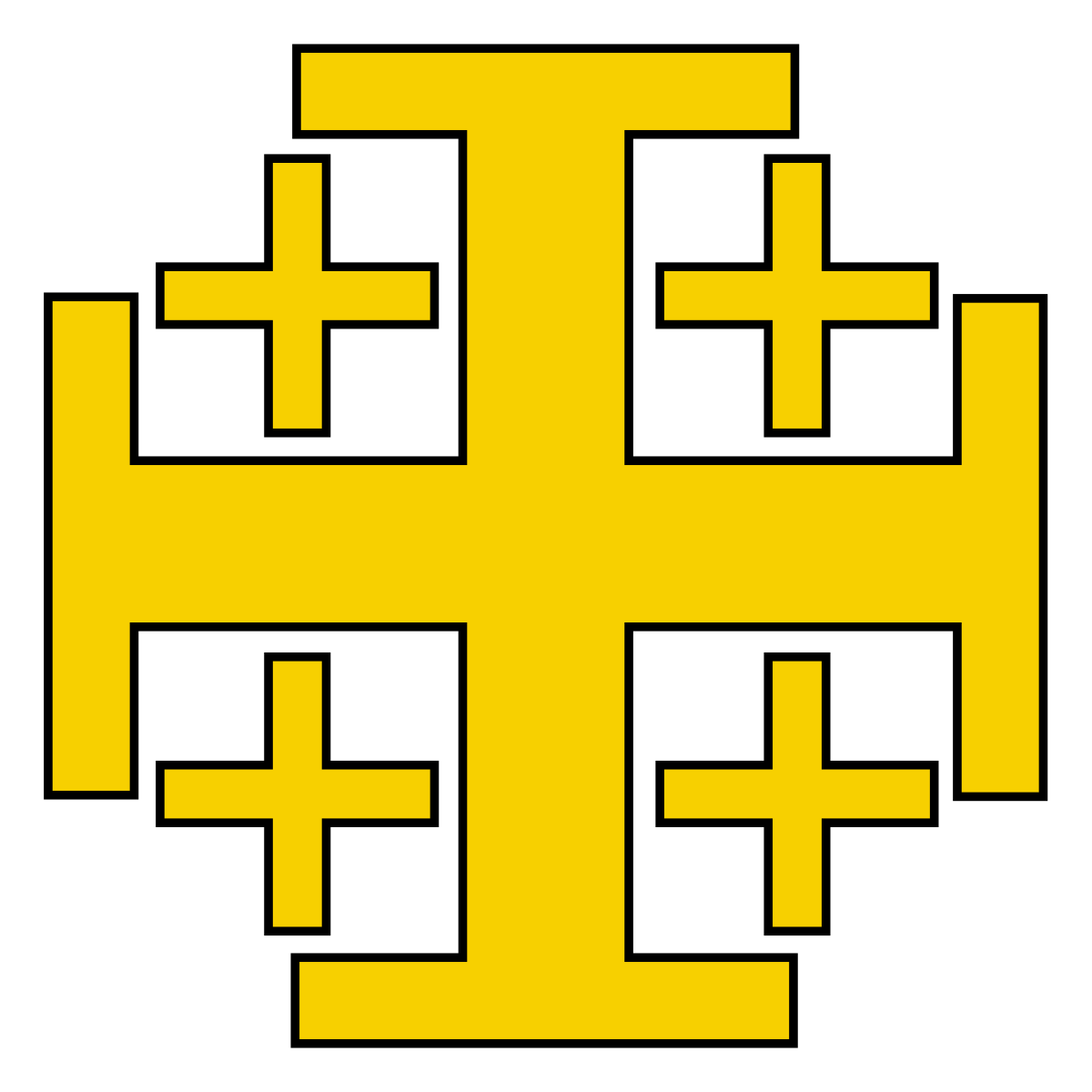 File:Jerusalem cross.svg - Wikimedia Commons